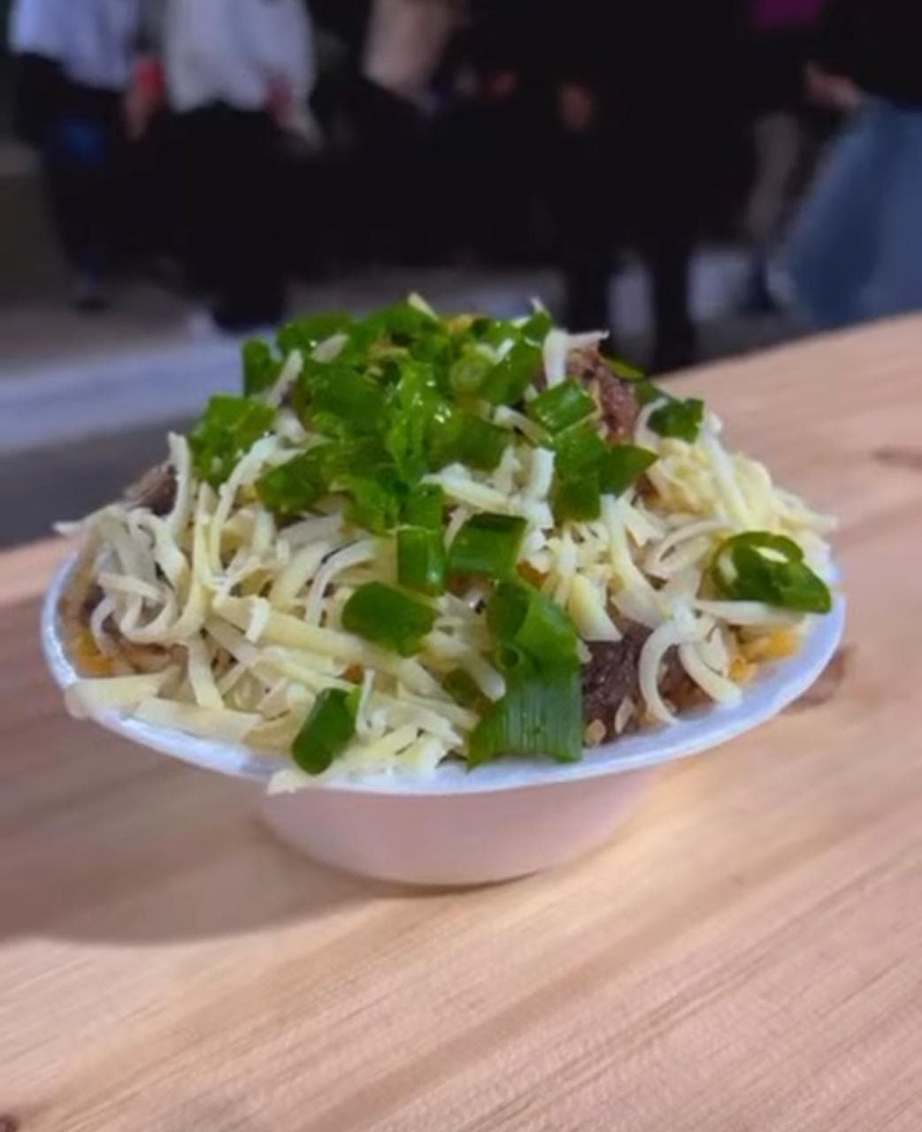 Arroz com cupim de boi e queijo
