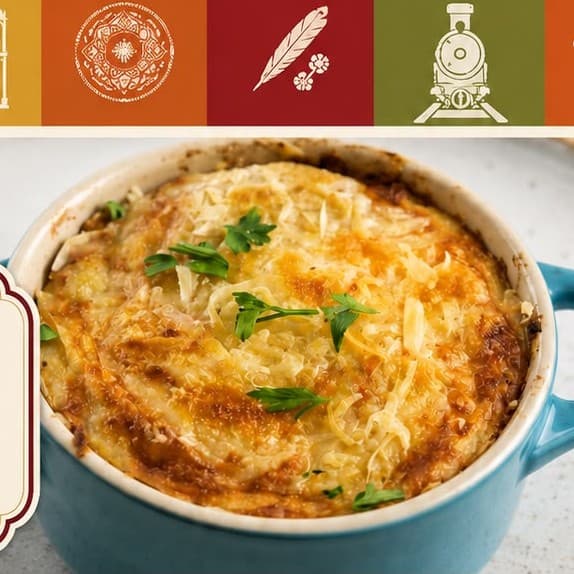 Escondidinho de mandioca com carne seca