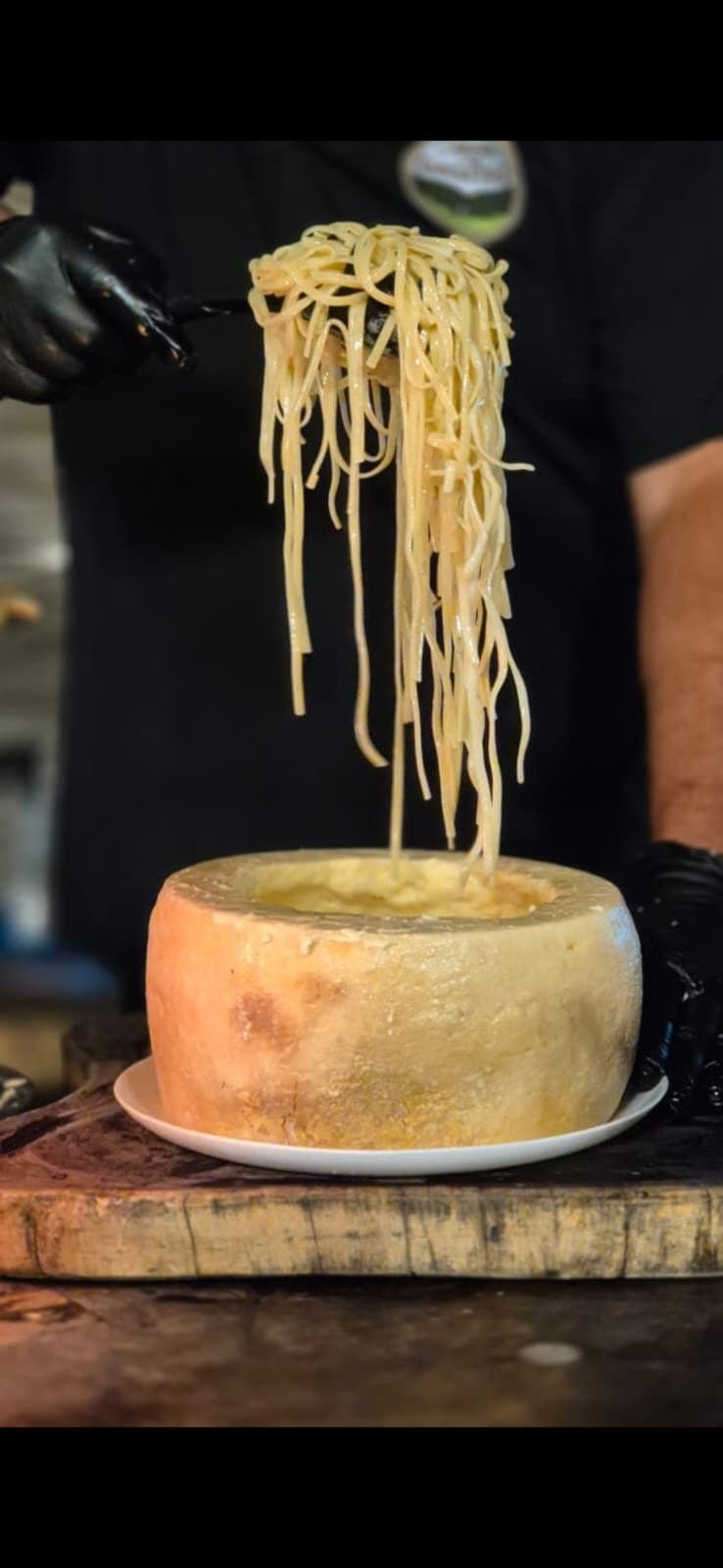 Macarrão no queijo Canastra