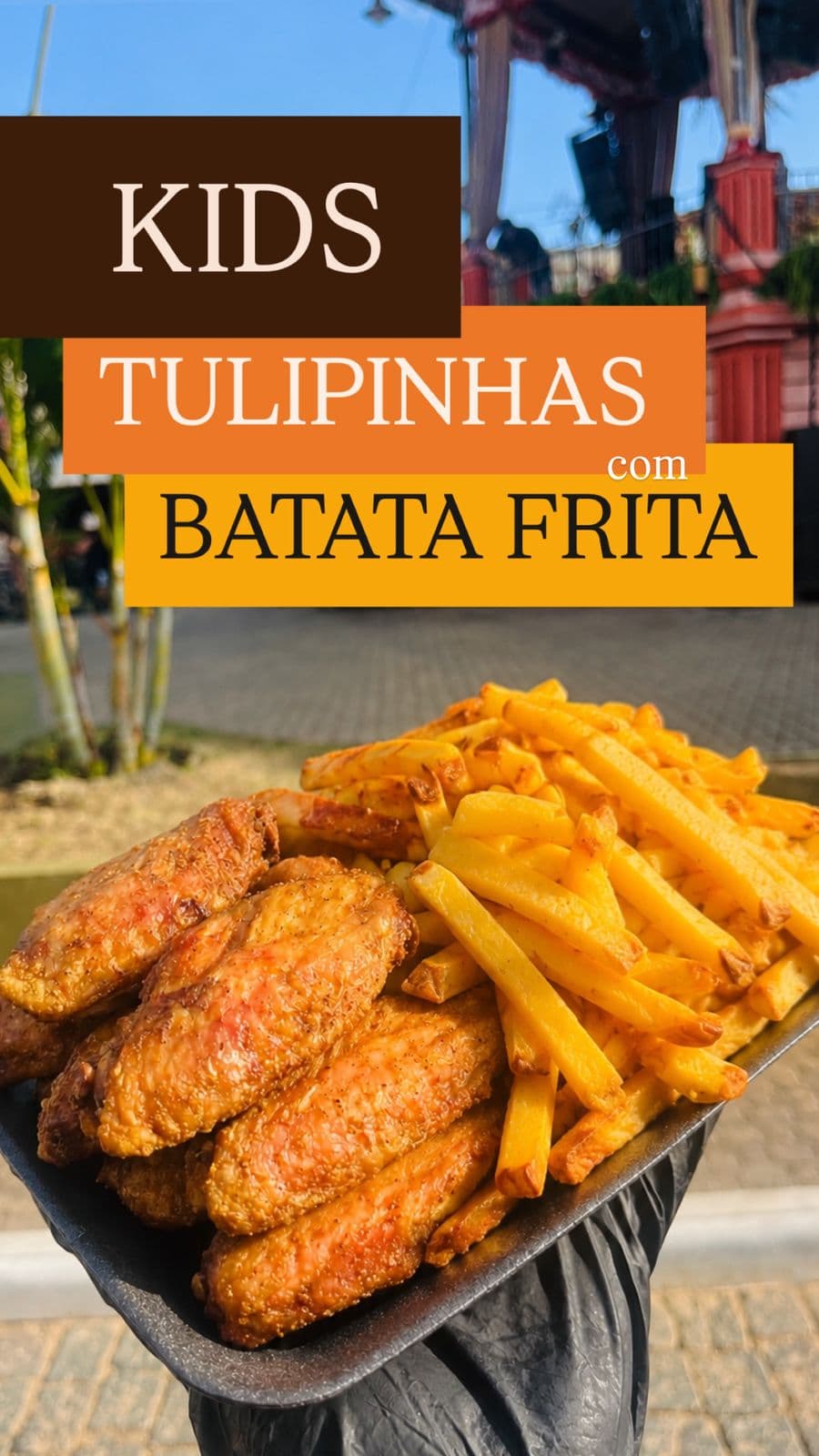 Tulipinhas com batata frita