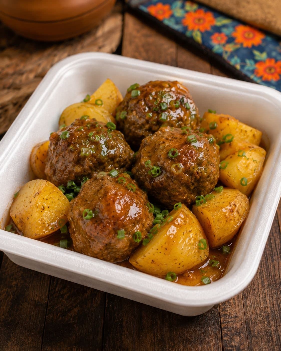 Popetinha artesanal com batata sauté