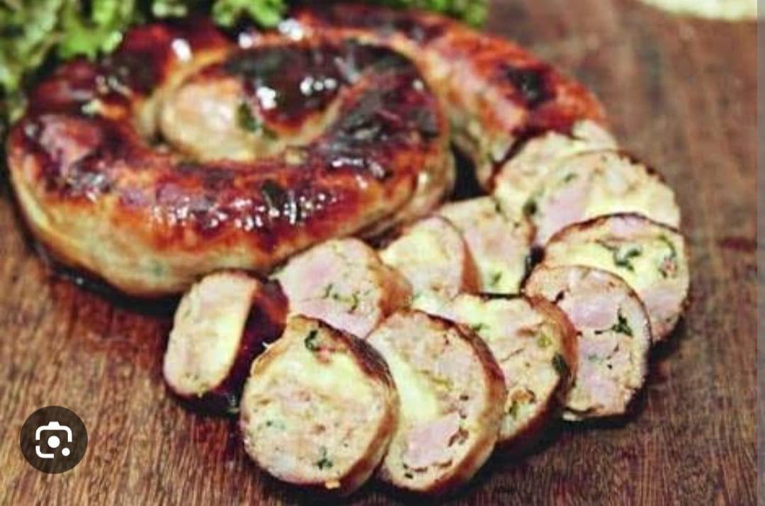 Linguiça de frango com queijo minas